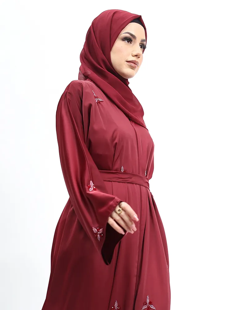 Maroon Hawa Abaya